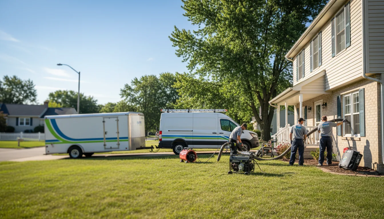 Flooded Basement Restoration And Cleanup With Repair in Bethlehem, IN near me